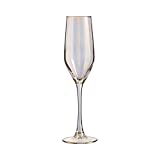 ARC 033270 Shiny Pack de 4 Copas Flauta, Vidrio, Dorado, 16 cl